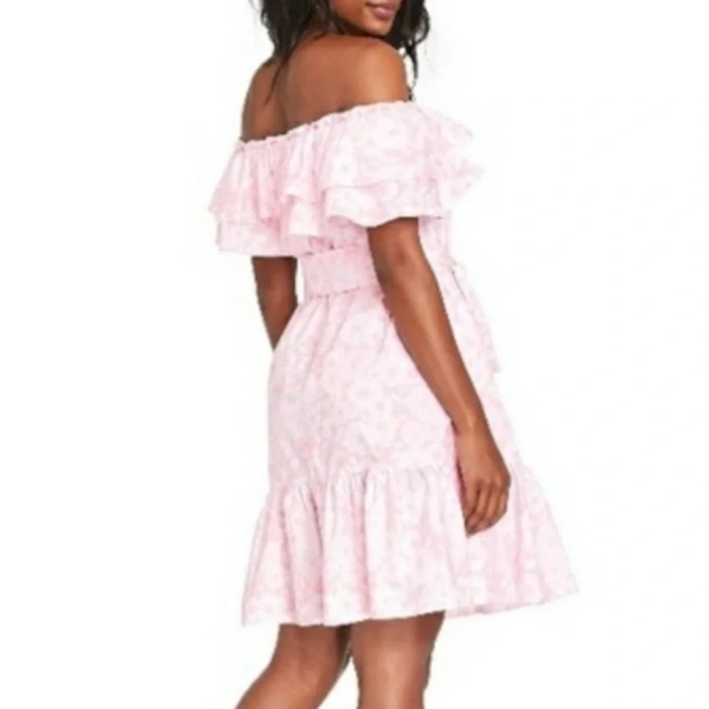 {NWT} Lisa Marie Fernandez x Target | Ruffle Off The Shoulder Floral Print Dress - Picture 10 of 16